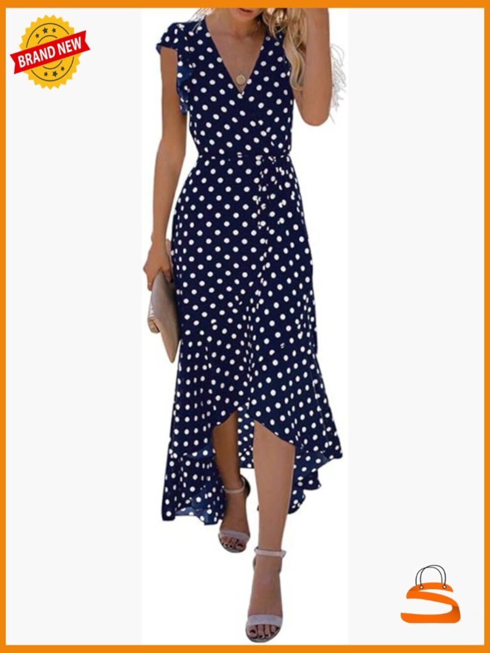 Boho Floral V-Neck Wrap Maxi Dress for Wedding Guest